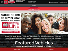 Tablet Screenshot of nissanboerne.com